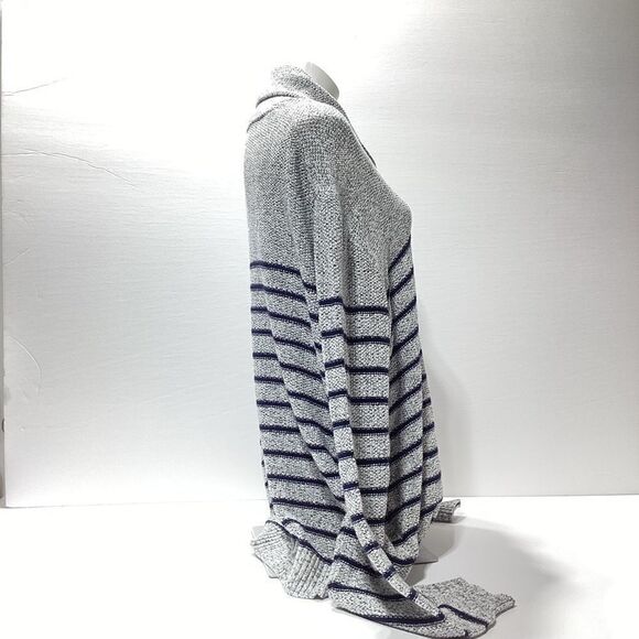 Izod Striped Split Cowel Neck Cotton Blend Sweater XXL - Picture 4 of 5